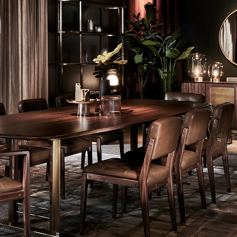 Axel Dining Side Chair - Leather - Image 3