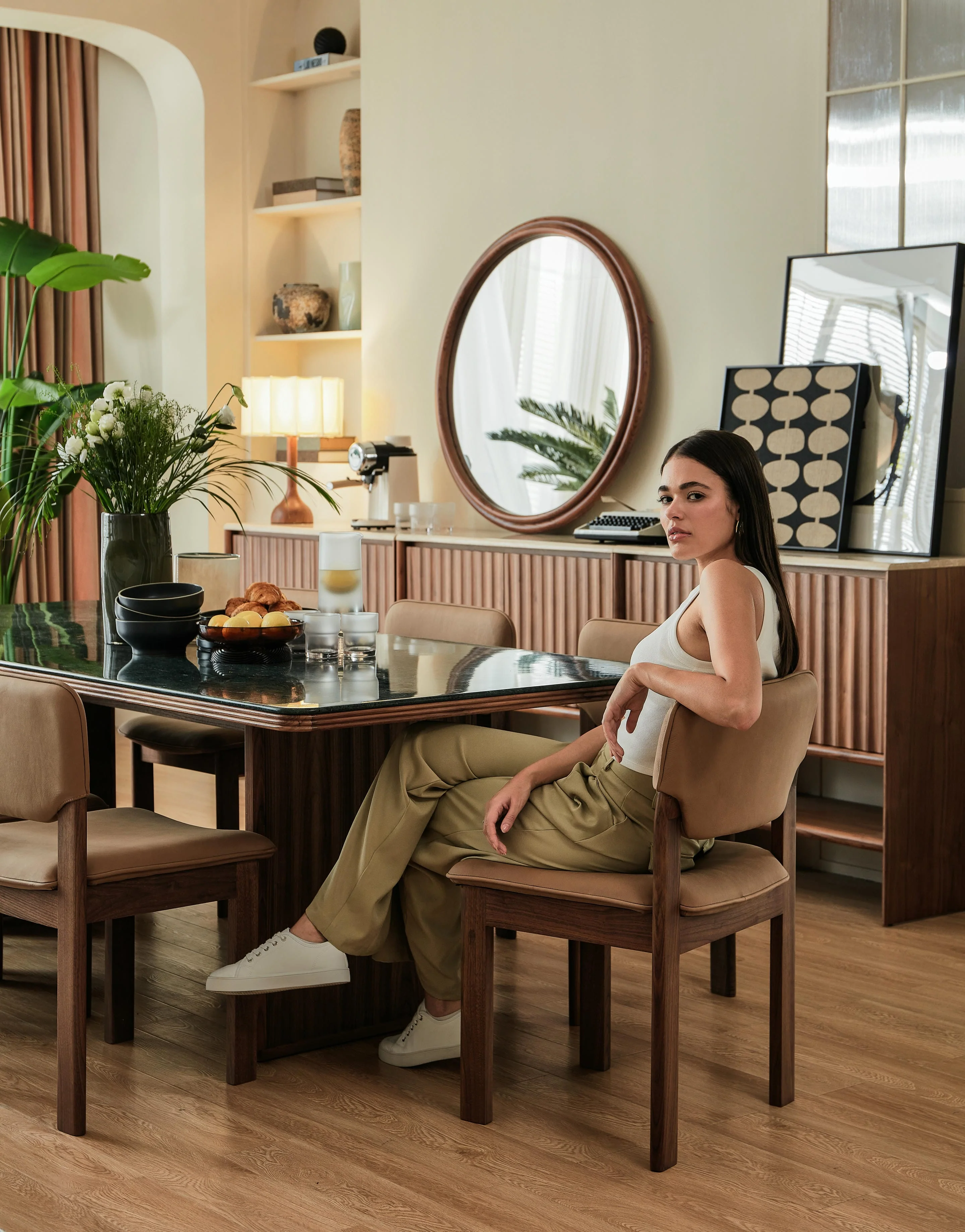 Hotel Paradiso 2.4m Marble-Top Dining Table - Image 6