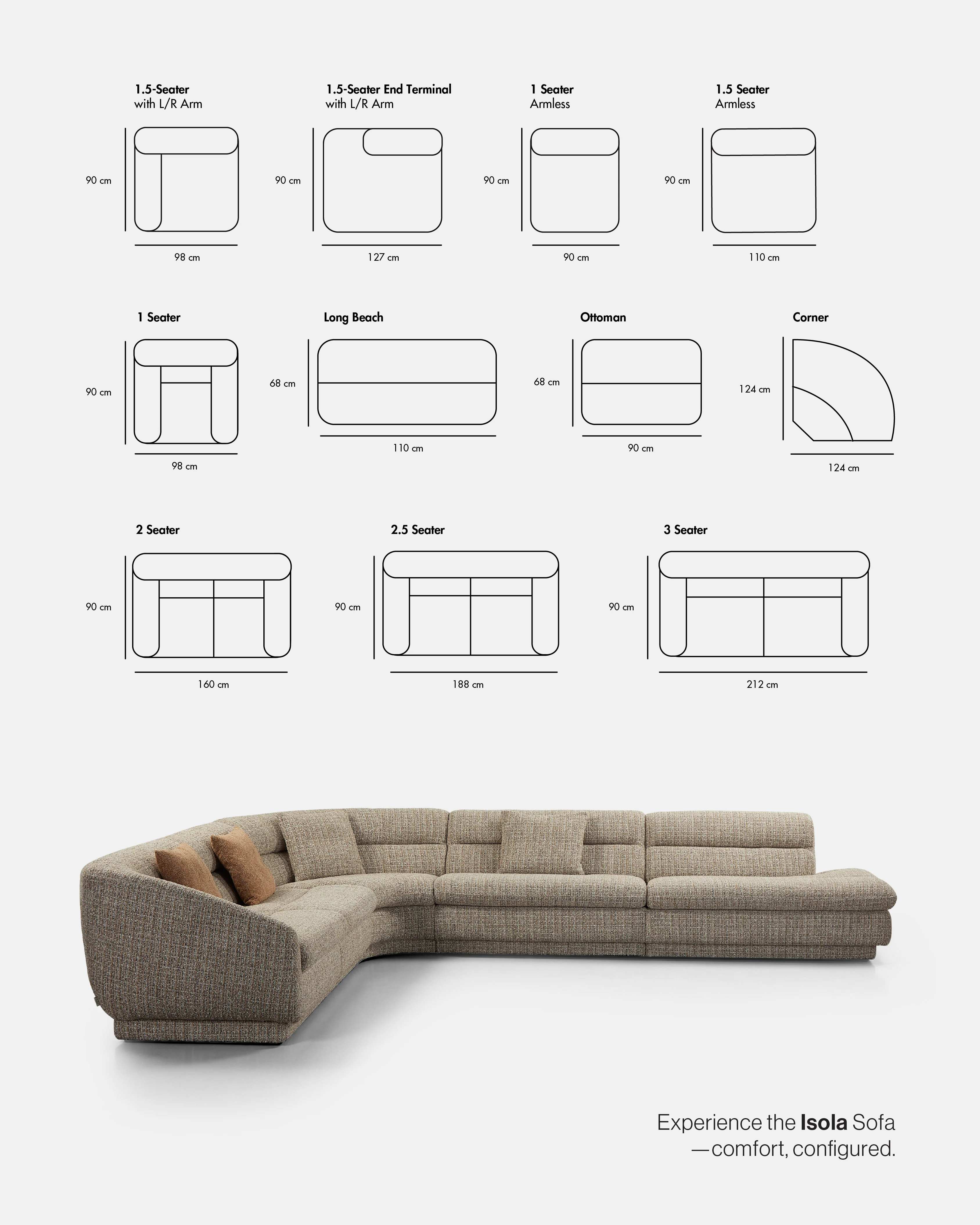 Isola Modular Sofa Set - Image 5