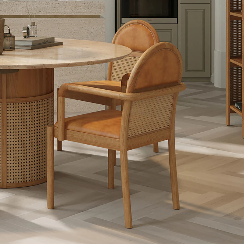 Siena Arm Chair - Matte Oak - Image 2