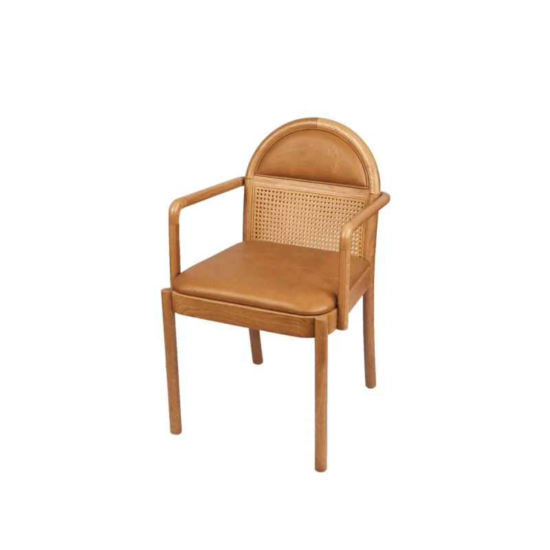 Siena Arm Chair - Matte Oak - Image 3