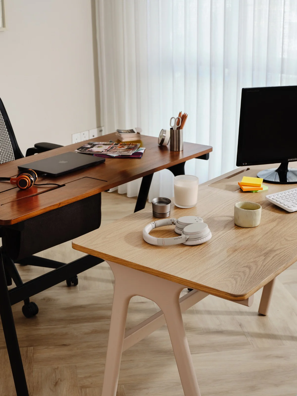 Truss Writing Desk - Oak - Image 5