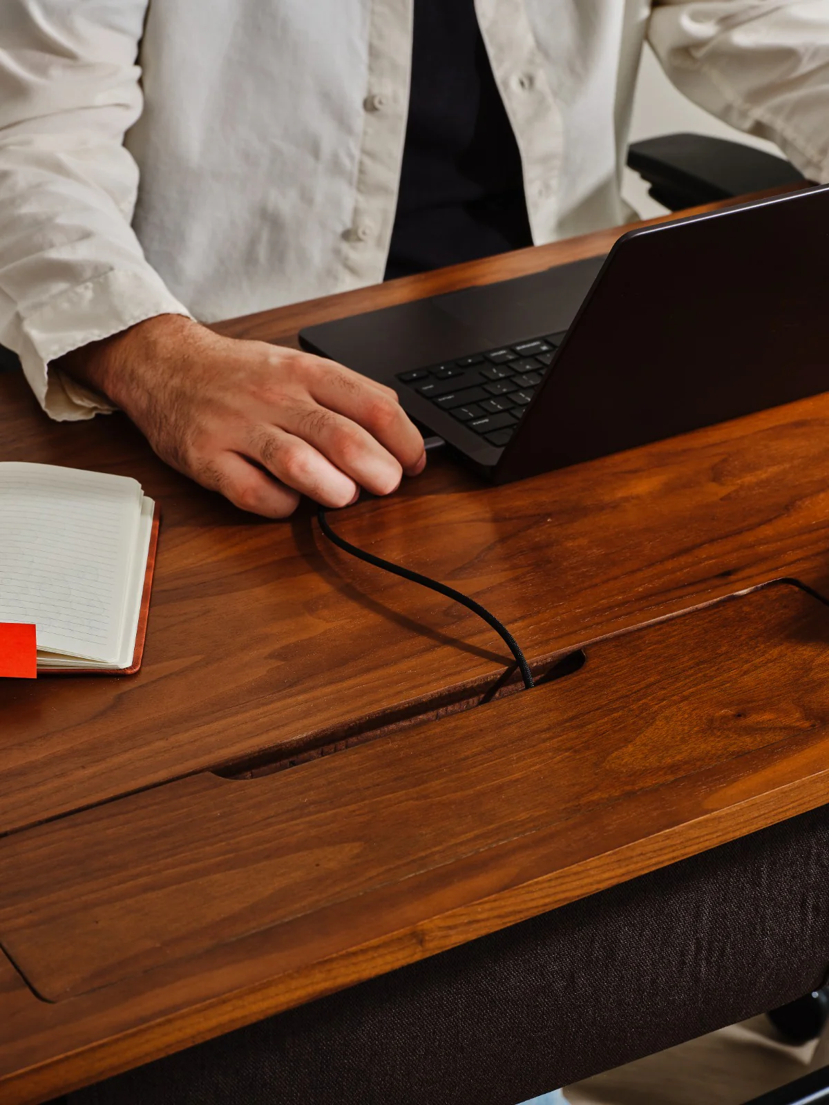Truss Writing Desk - Walnut - Image 4